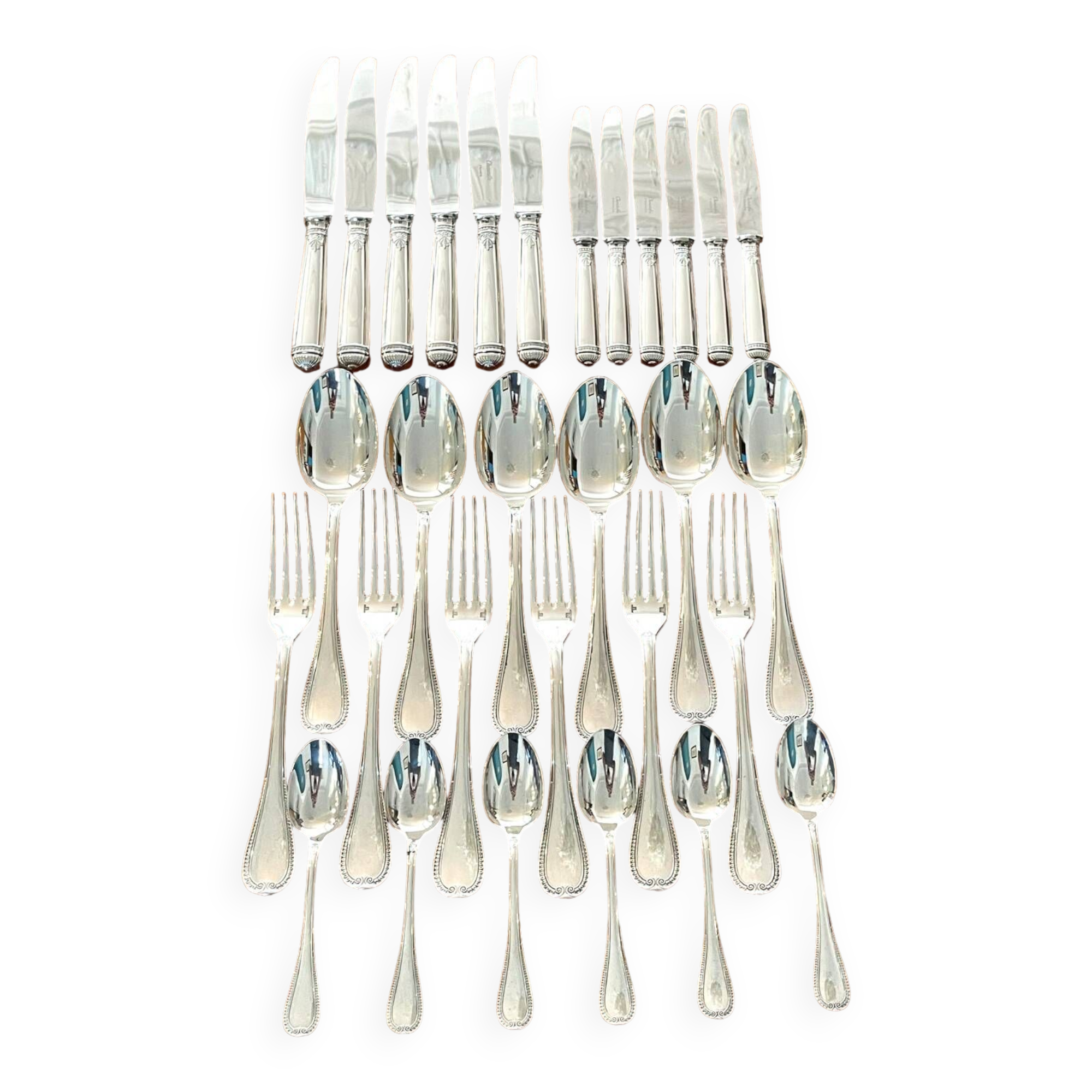 Christofle Malmaison housewife 6 people 30 pieces near new condition