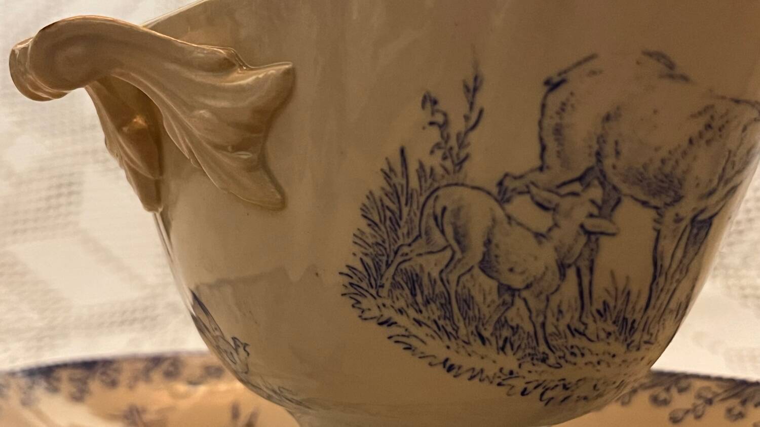 Vintage FF Pexonne sauceboat