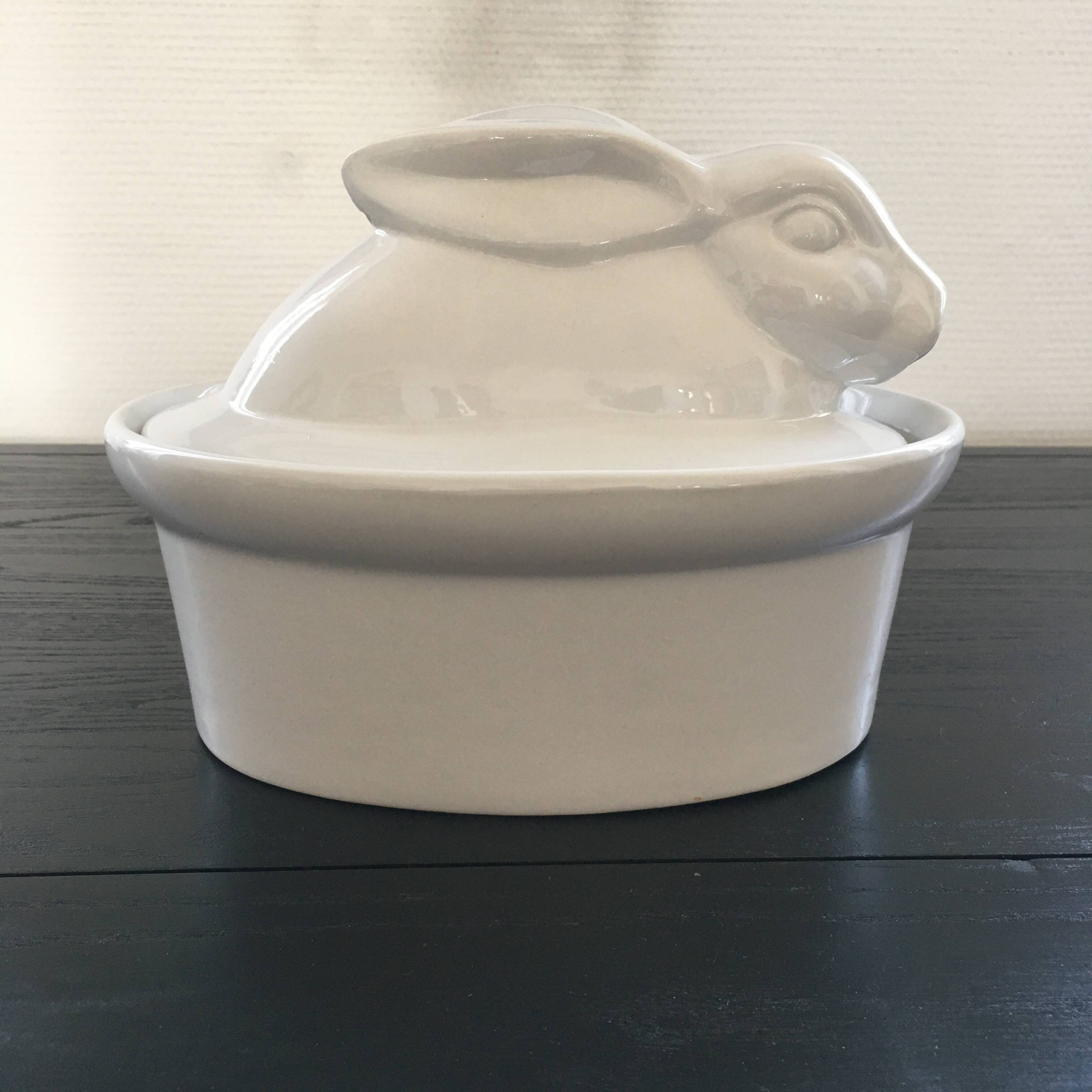 Terrine lapin en porcelaine