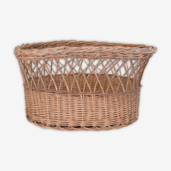 Panier en osier vintage