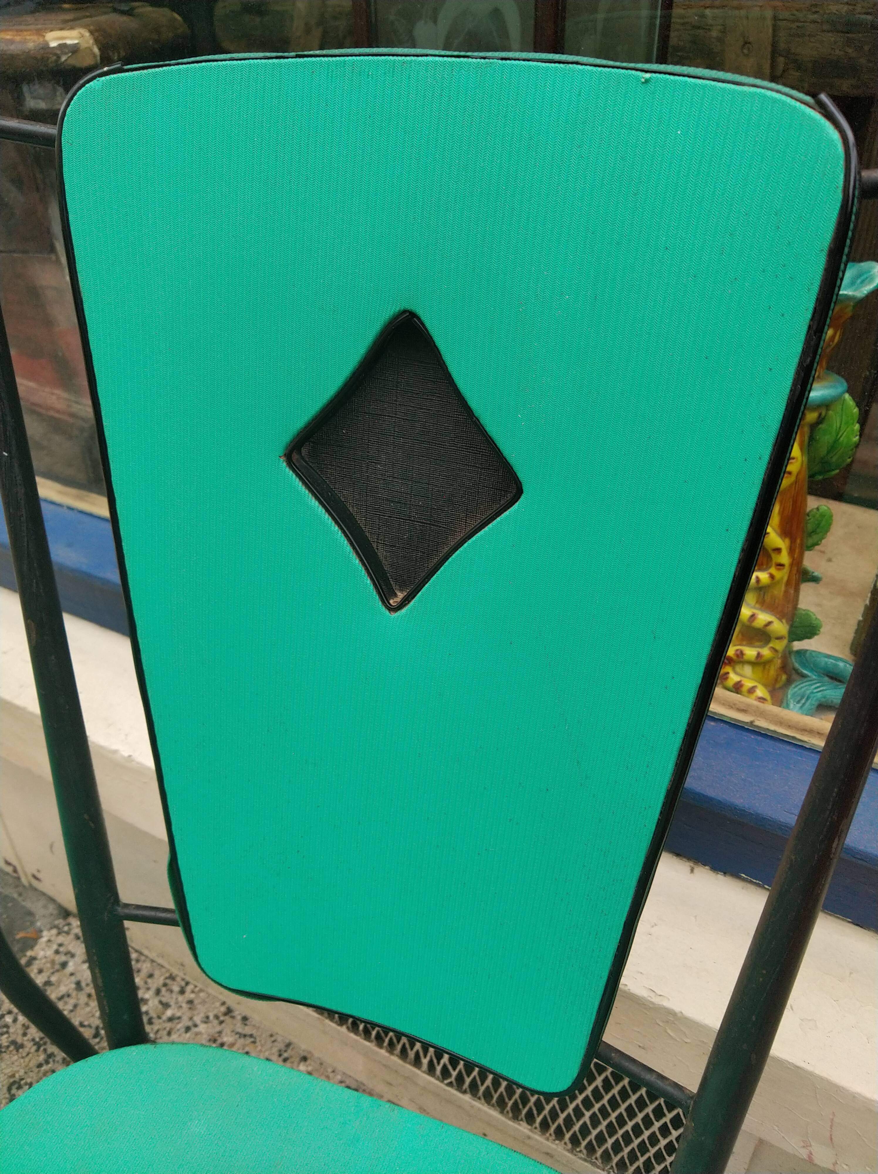 Set of 4 iron chairs