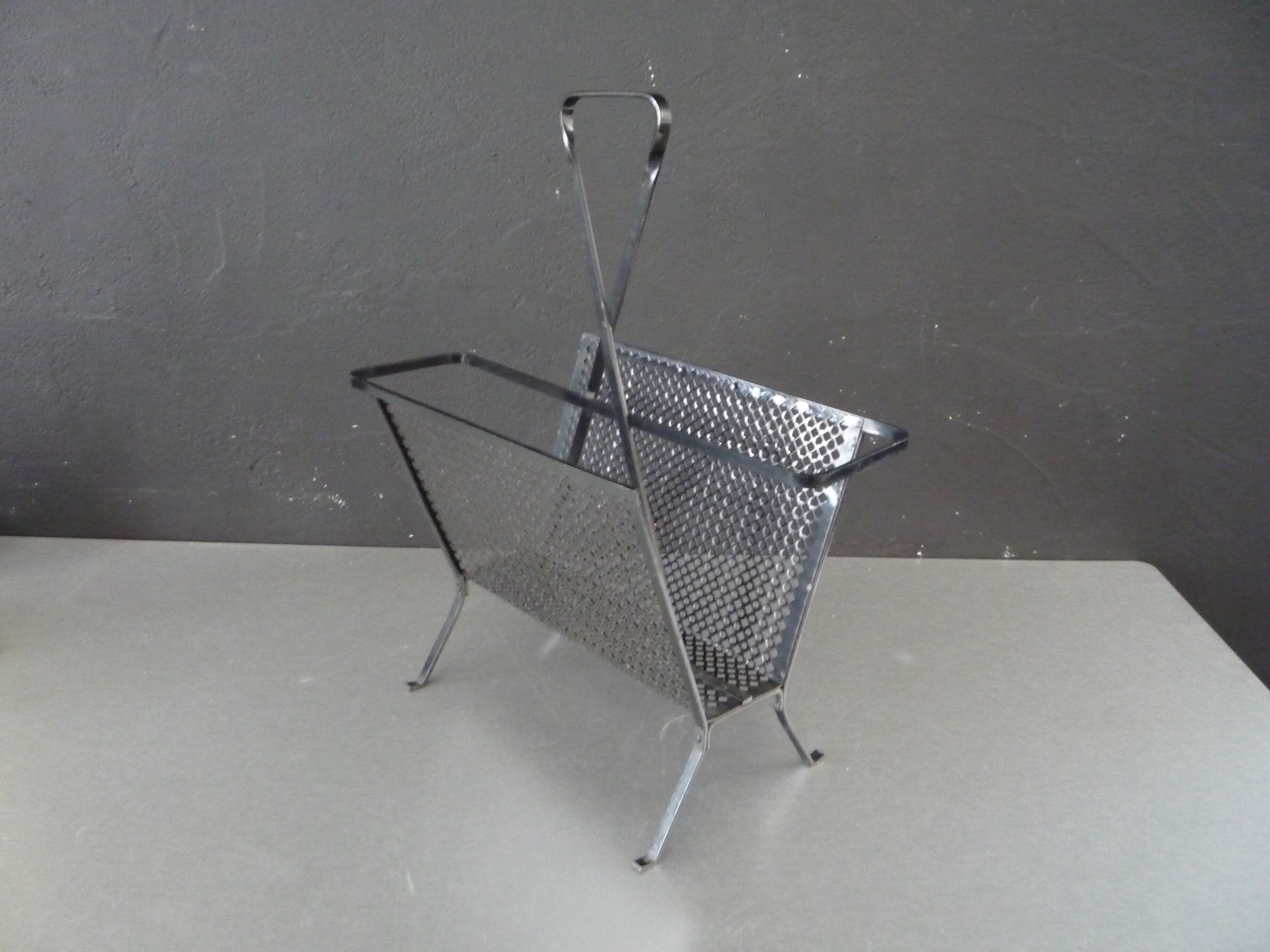 Mathieu Mategot magazine rack circa 1950/1960