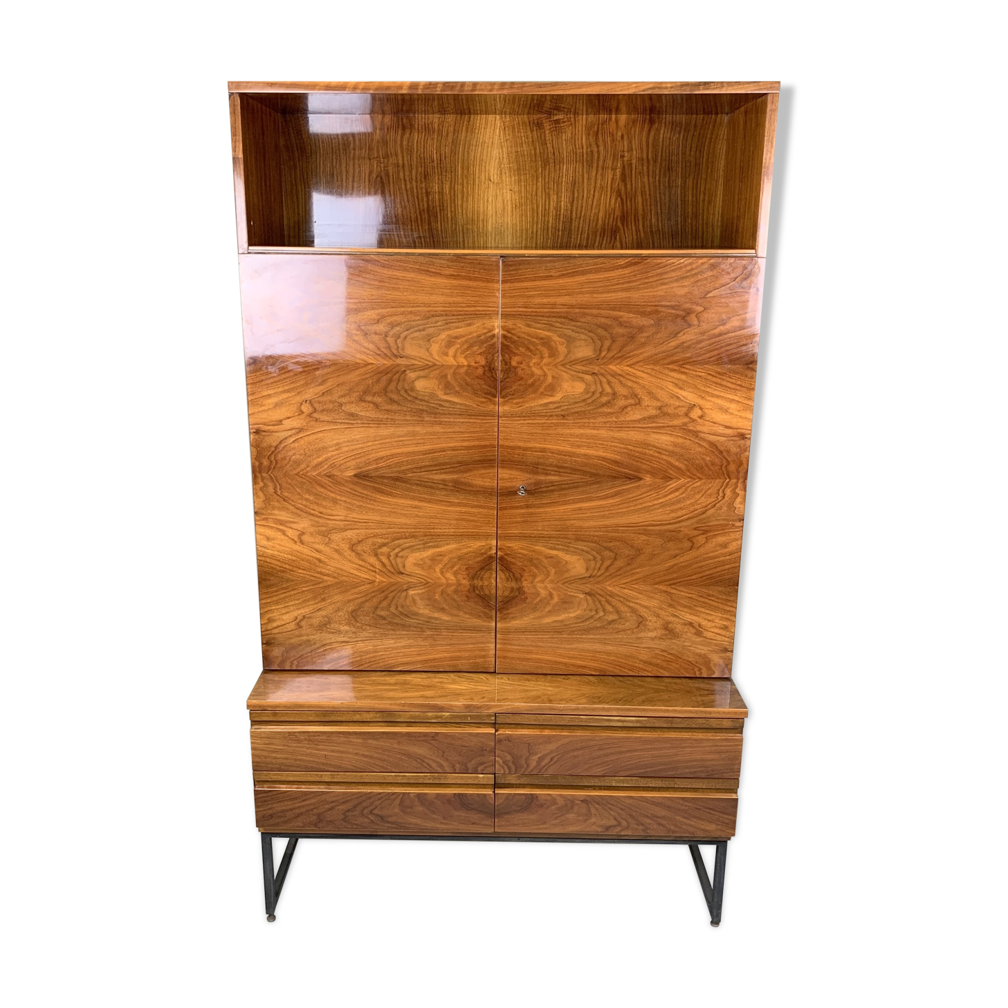 Vintage Cabinet 'Belmondo', High Gloss, Czechoslovakia, 1970's