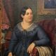 Oil painting on canvas, portrait. Biedermaier artist