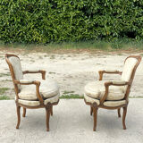 Pair of Louis XV armchairs