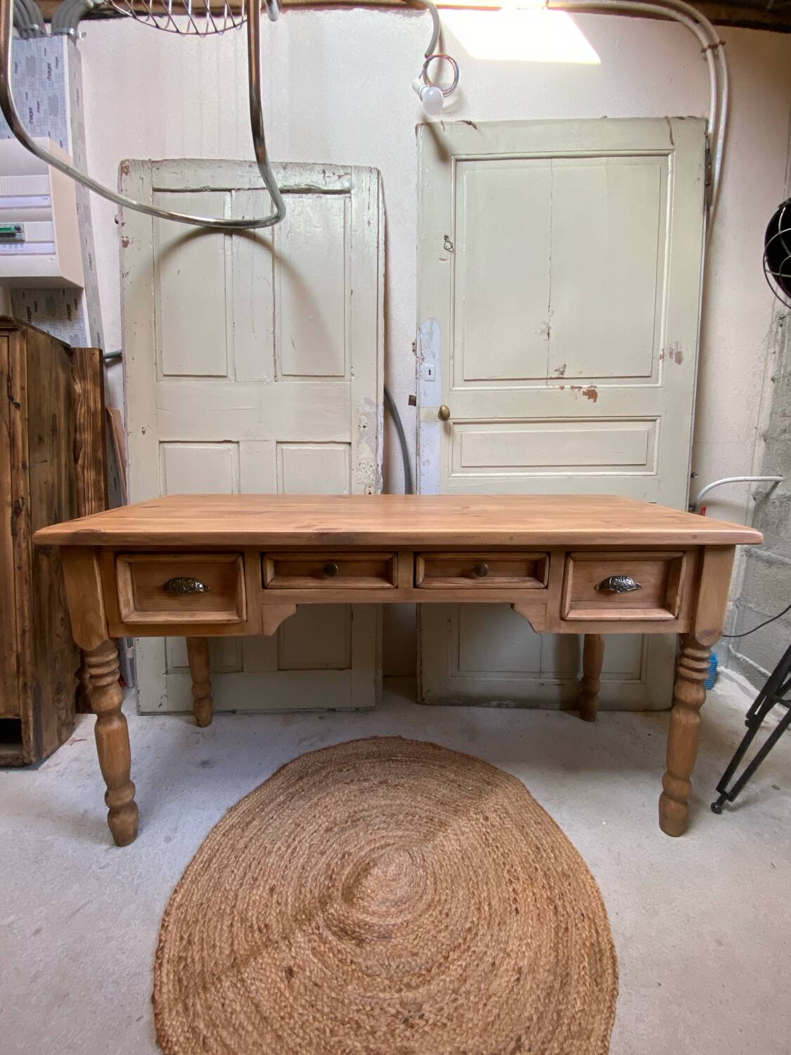 Old desk - natural patina - authentic charm