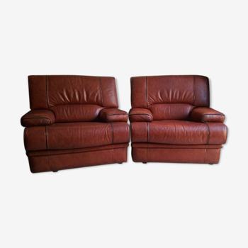 Buffalo leather armchairs
