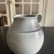 large blue ceramic pitcher
