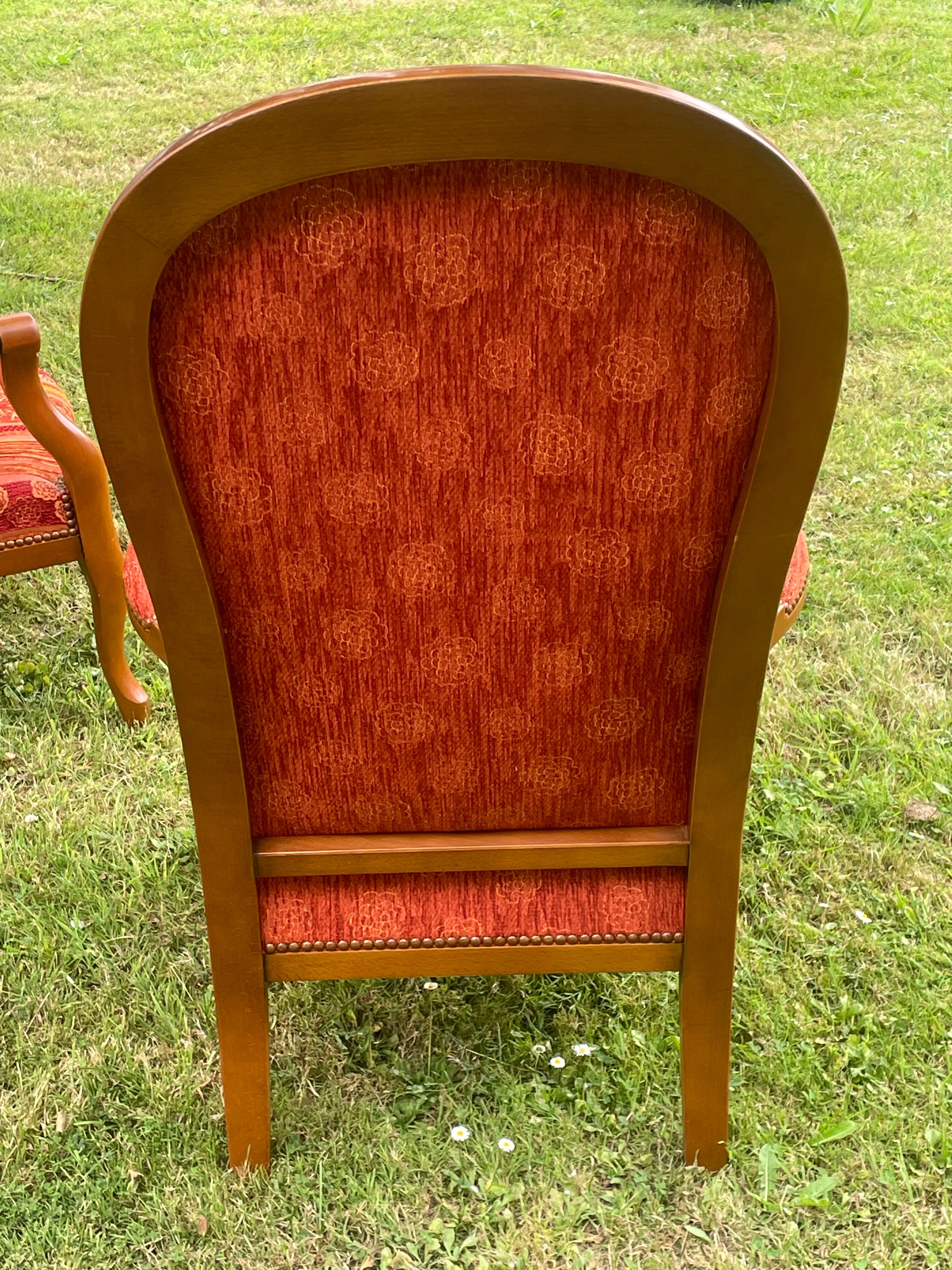 Pair of Voltaire armchairs