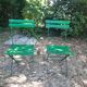 Pair of folding garden chairs