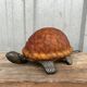 Lampe tortue bronze et pâte de verre