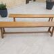 Pair of oak benches