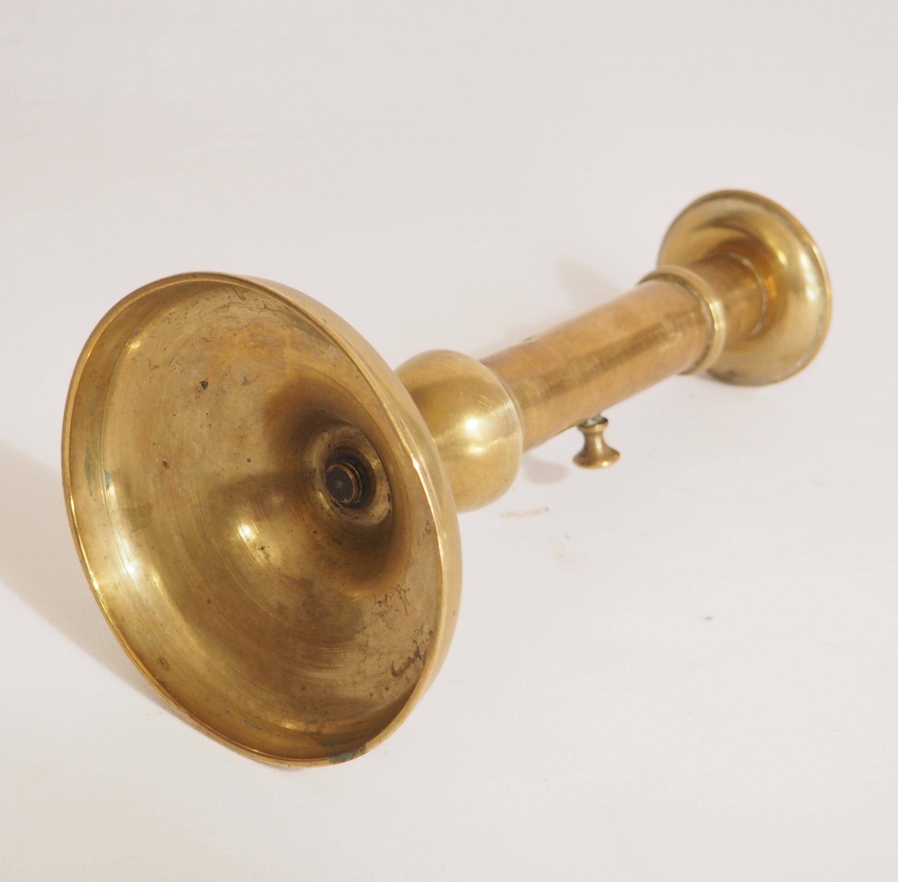 Pair of brass candlesticks