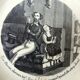 Assiette parlante  Creil et Montereau Lebeuf Millet & Cie