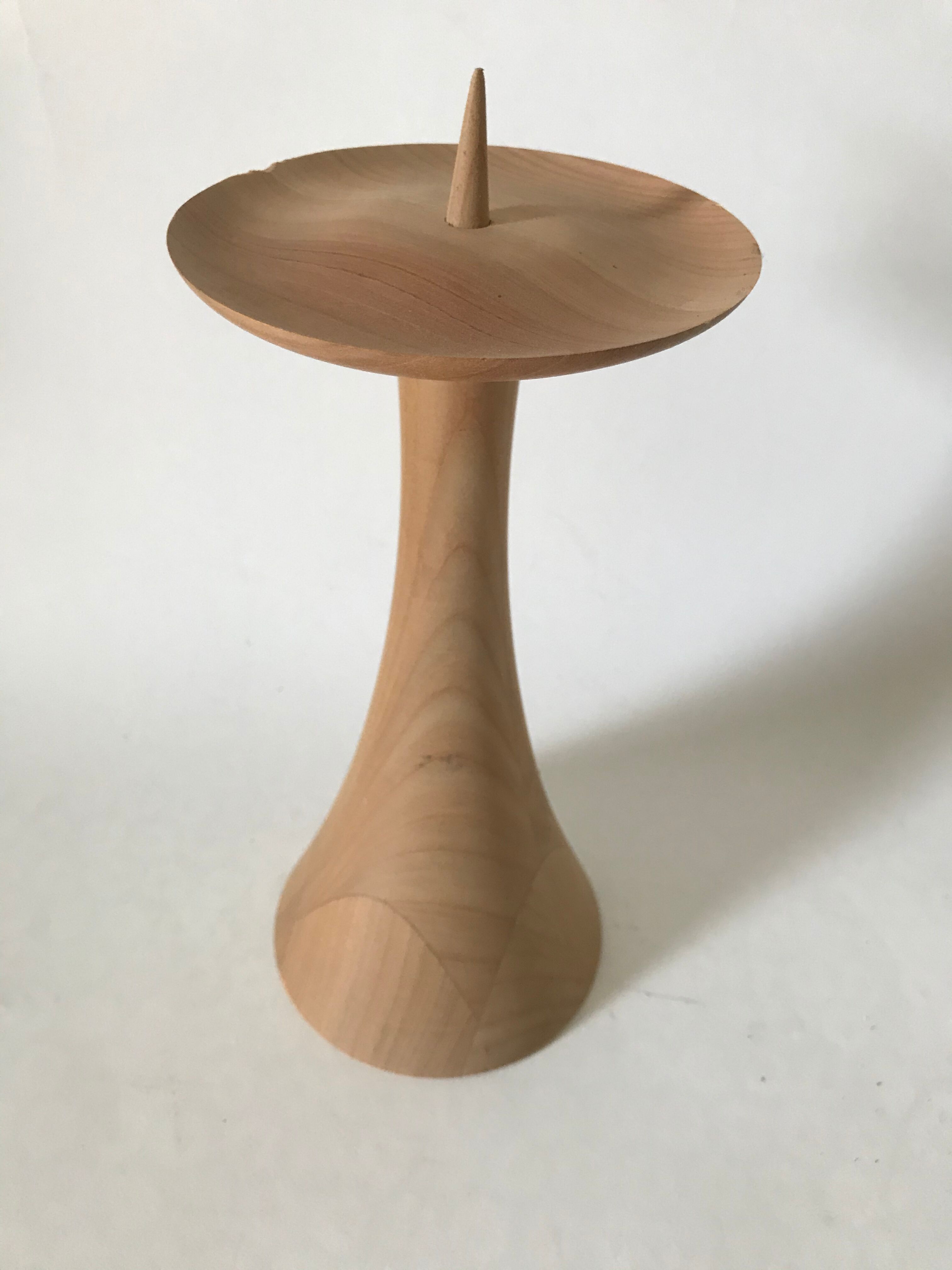 Large candlestick candlestick raw wood candlestick