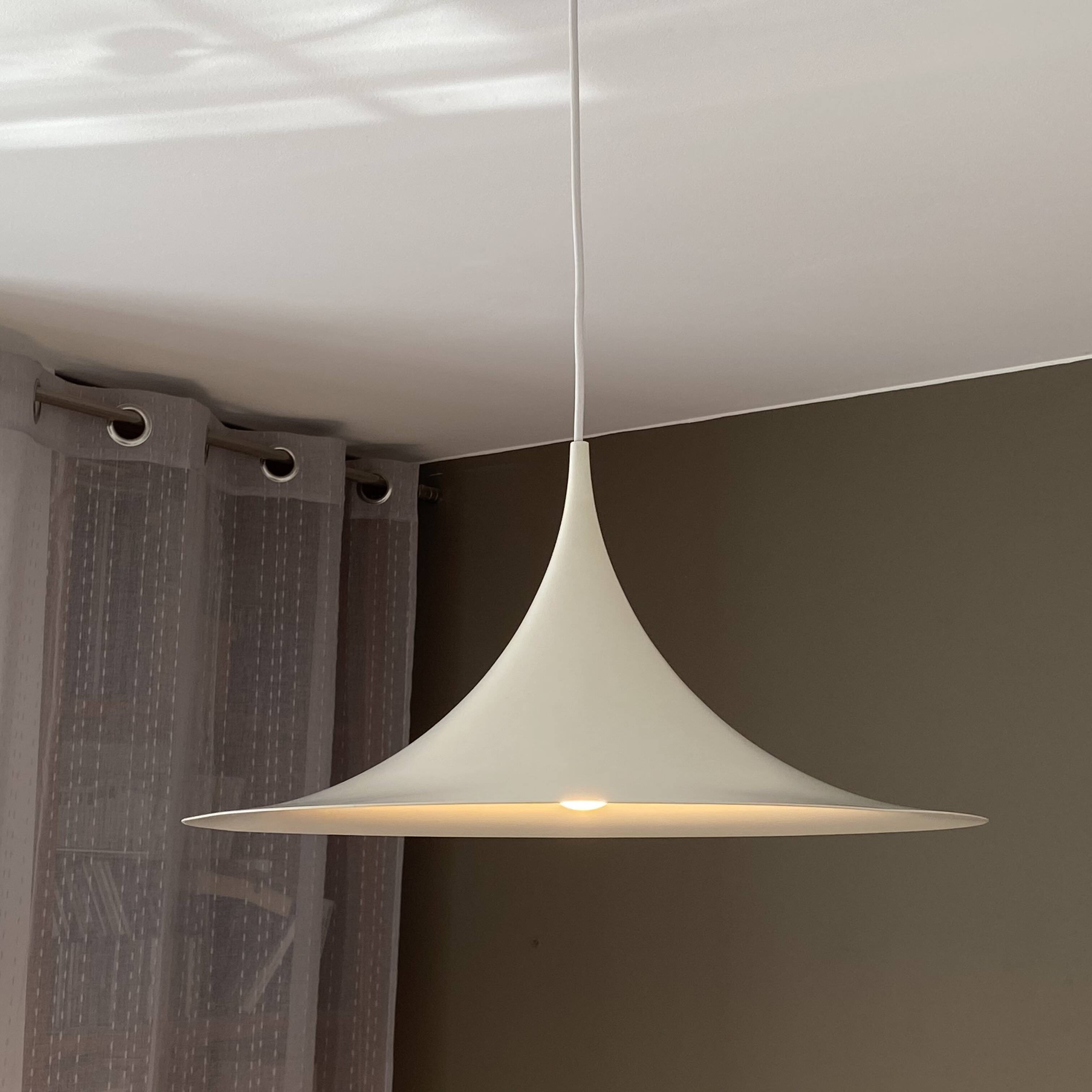 Semi pendant light by Claus Bonderup & Torsten Thorup. 1970.