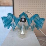 Blue draped suspension