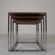 Ensemble de 3 tables d'appoint, ensemble mimi, années 1960