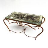 Rene Drouet Gilded Cocktail Coffee Table Art Deco