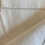 Drap en toile de lin 1960 linge de réserve 1 pers