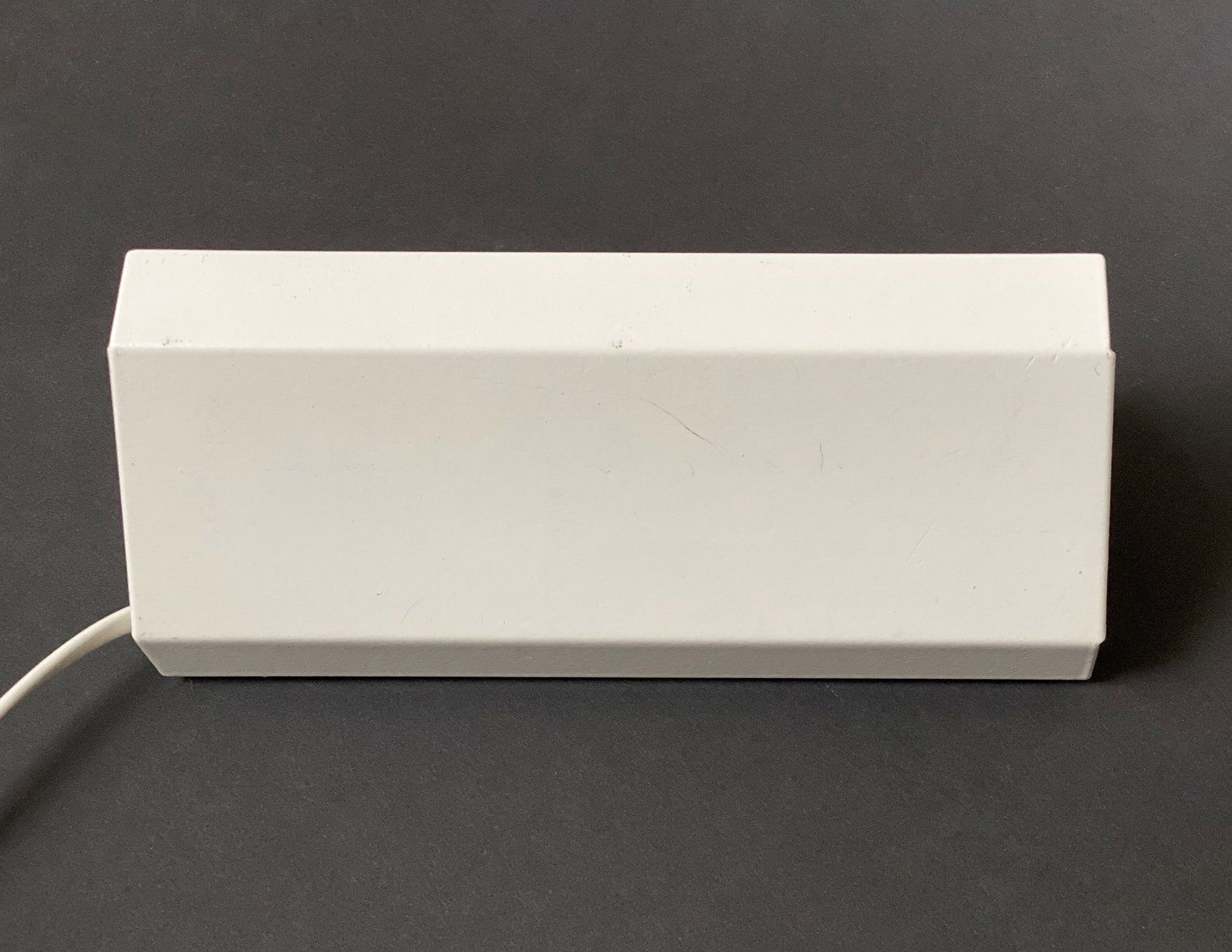 Vintage white massive belgium wall lamp / bed lamp / wall sconce