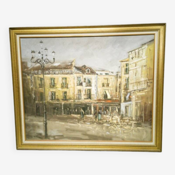 Oil on canvas Place du Tertre, Montmarte