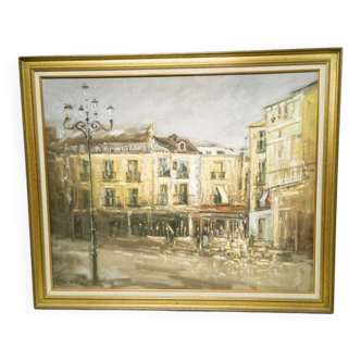 Huile sur toile place du Tertre, Montmarte