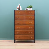Walnut chest of drawers, Danish design, 60s, made in Denmark