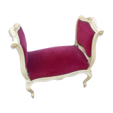 Louis XV style bench 19th rockery model