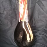 Glazed Vallauris vase, metallic effect and colors
