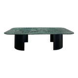Glass & steel coffee table by Heinz Lilienthal