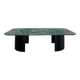 Table basse en verre et acier par Heinz Lilienthal