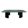 Table basse en verre et acier par Heinz Lilienthal