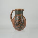 Stoneware cider pitcher from the HB Quimper Odetta manufacture