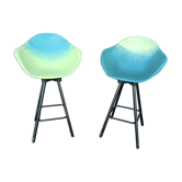 Pair of armchairs high bar stools Maximum