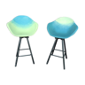 Pair of armchairs high bar stools Maximum