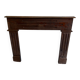 Antique wooden fireplace mantel