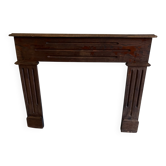 Manteau de cheminée en bois ancien
