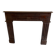 Antique wooden fireplace mantel