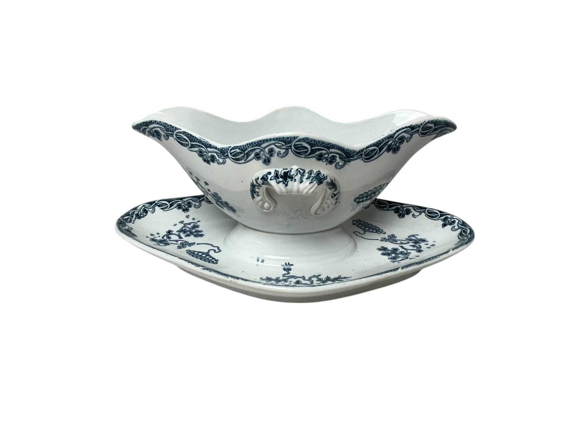 26-piece service Terre de fer Saint Amand Modern Style circa 1920