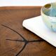 Table basse bois ronde tronc noyer