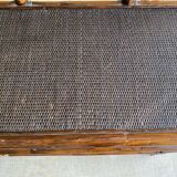 Shelf on volute wicker legs