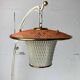 Midcentury French rockabilly lantern low floor lamp, 1950s
