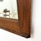 Art Deco oak mirror with carved motif