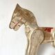 Wooden horse wall shelf, old toy