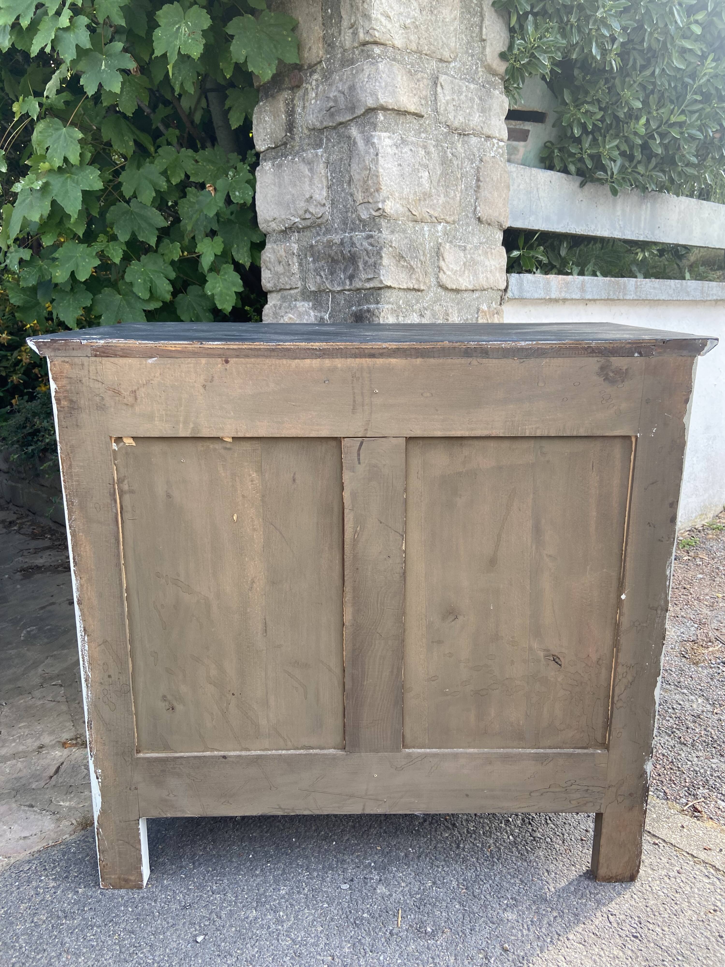 Antique Egyptian/Empire style chest of drawers with caryatids