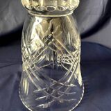 Crystal vase cut daum nancy france flared shape