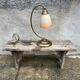 Tulip desk lamp, bedside lamp in brass and blown glass J.P Rycka