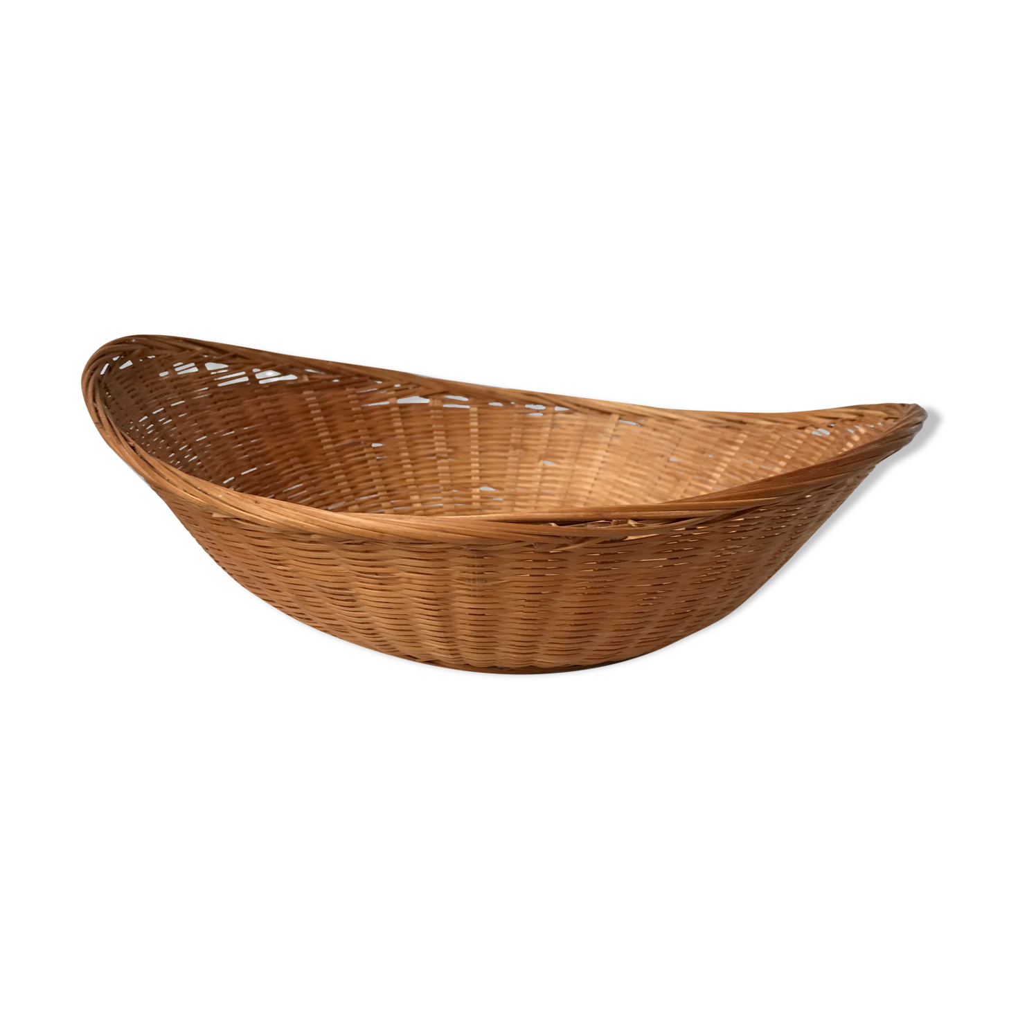 Wicker basket / rattan 70s