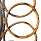 Round rattan mirror from the 1950s France